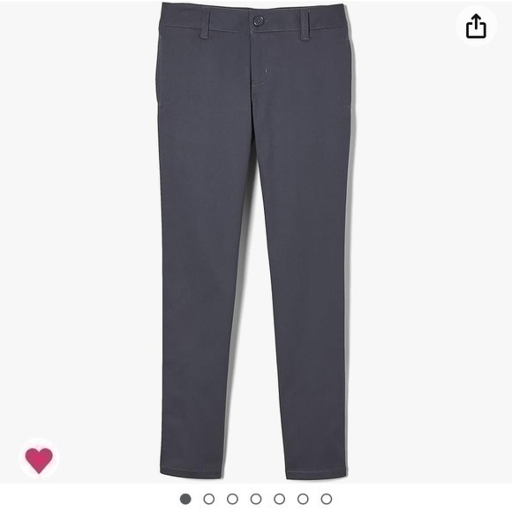 Grey Uniform Straight Pants